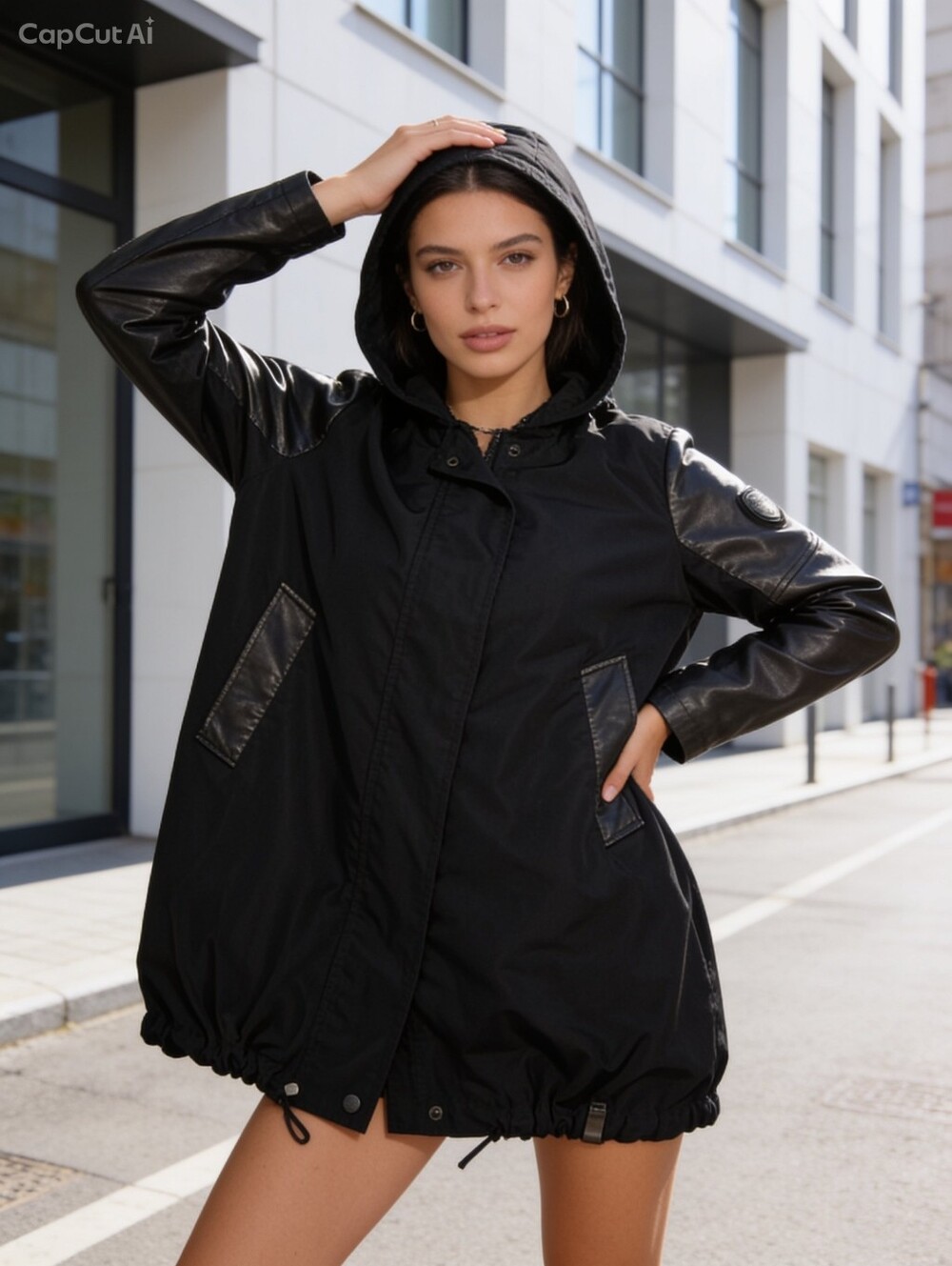 Rudsak Black trench coat black Size S
